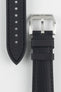 Artem Straps HydroFlex Black Hybrid FKM Rubber Watch Strap with Black Stitching