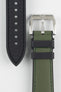 Artem Straps HydroFlex Khaki Hybrid FKM Rubber Watch Strap with Khaki Stitching