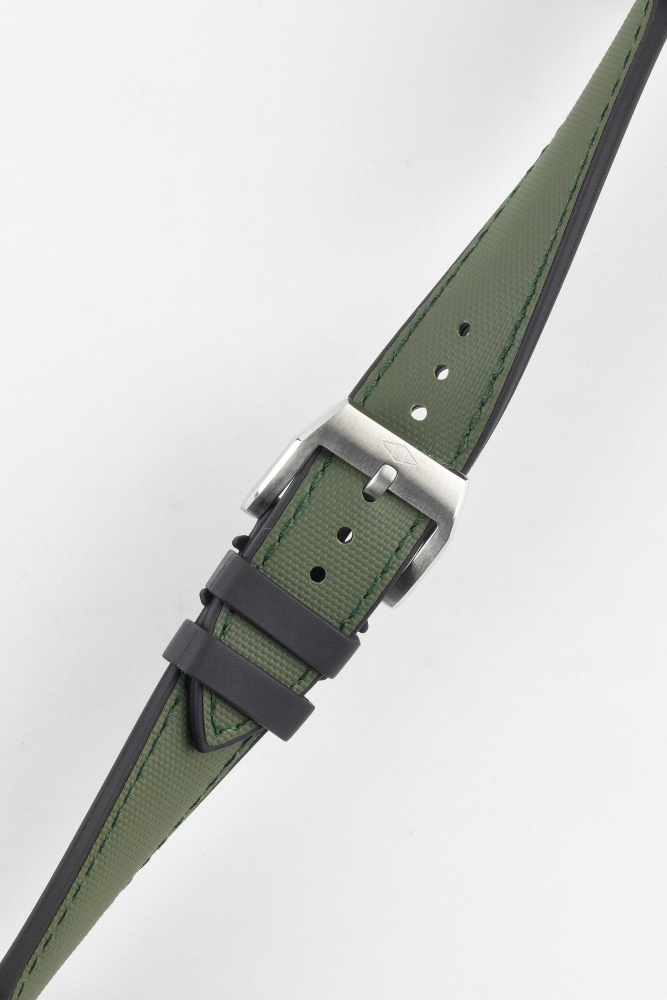 Artem Straps HydroFlex™ Khaki Hybrid FKM Rubber Watch Strap with Khaki Stitching