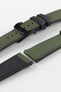 Artem Straps HydroFlex Khaki Hybrid FKM Rubber Watch Strap with Khaki Stitching