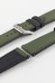 Artem Straps HydroFlex Khaki Hybrid FKM Rubber Watch Strap with Khaki Stitching