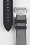 Artem Straps HydroFlex™ Grey Hybrid FKM Rubber Watch Strap with Grey Stitching