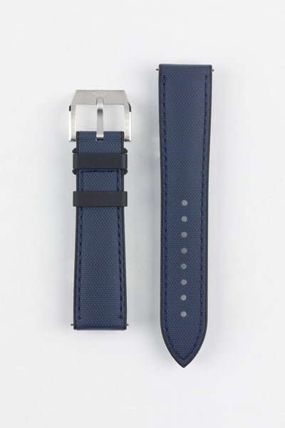 Artem Straps HydroFlex™ Navy Hybrid FKM Rubber Watch Strap with Navy Stitching