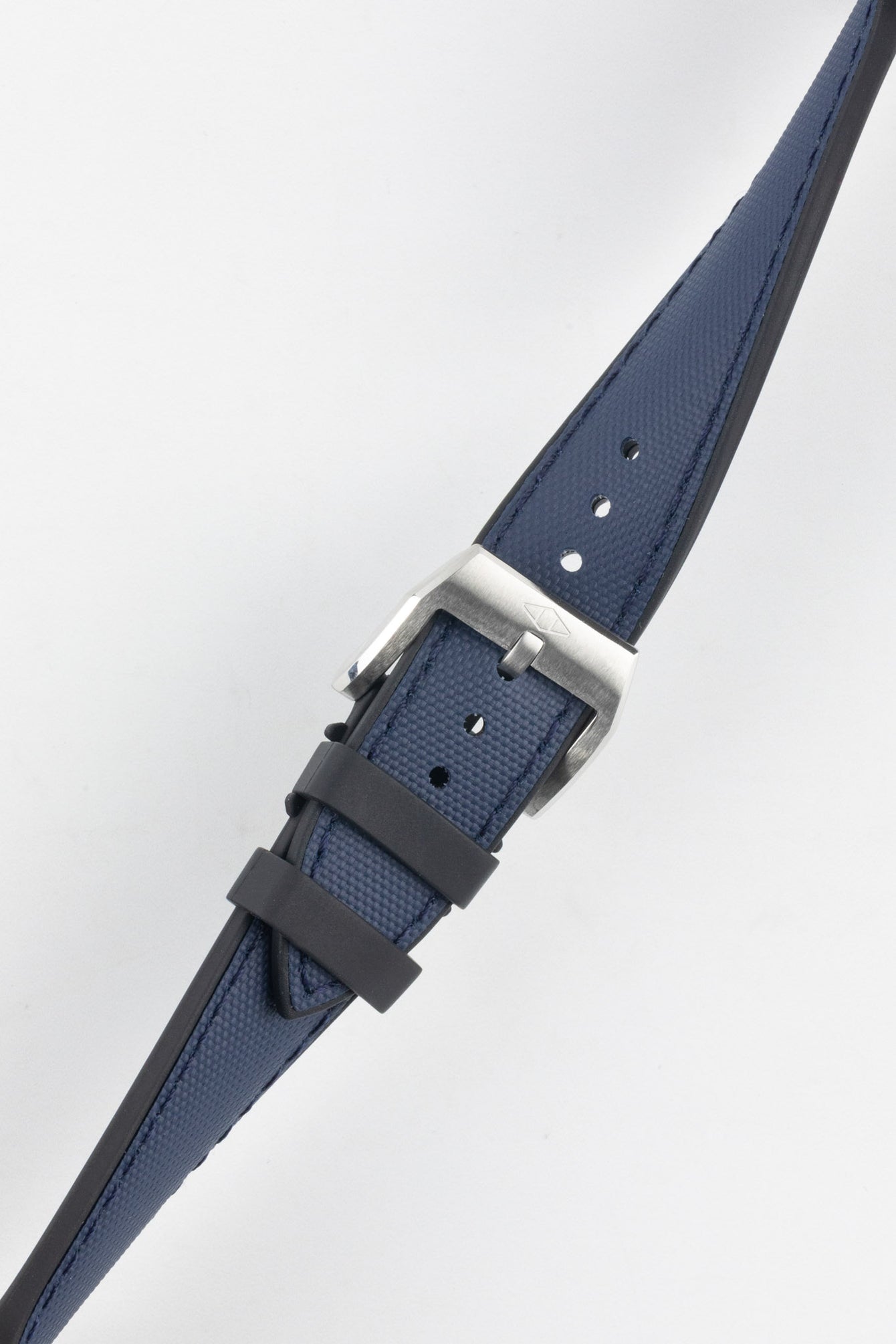 Artem Straps HydroFlex™ Navy Hybrid FKM Rubber Watch Strap with Navy Stitching