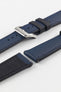 Artem Straps HydroFlex™ Navy Hybrid FKM Rubber Watch Strap with Navy Stitching