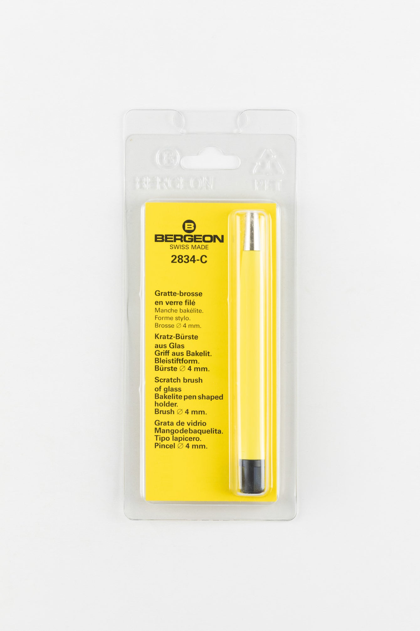 BERGEON Scratch Remover Pen for Brushed Metal - 4mm - 2834-C