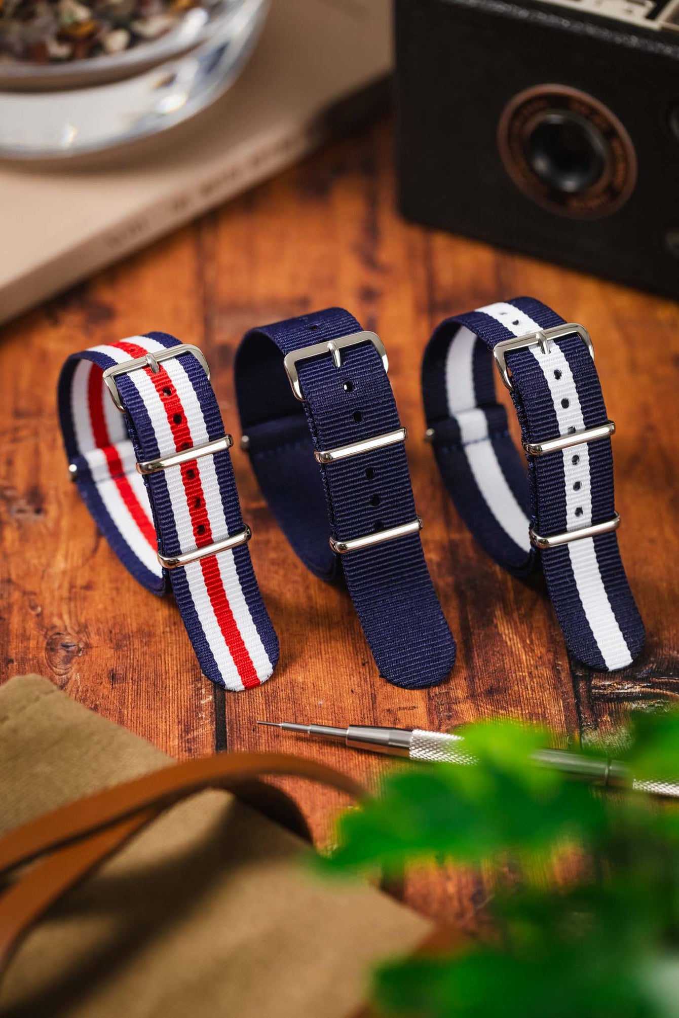 Blue Nylon Watch Strap Bundle