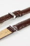 Hirsch BOSTON Quick-Release Buffalo Calfskin Leather Watch Strap in BROWN