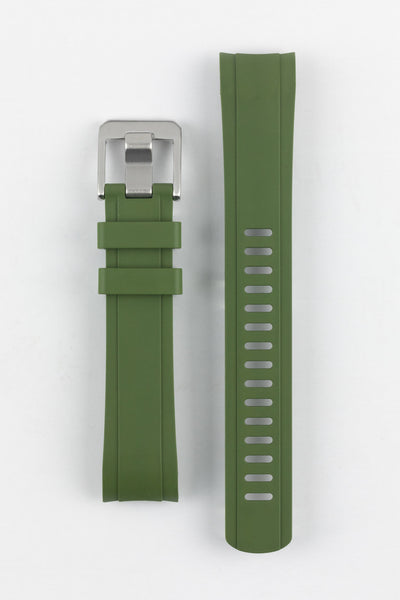 CRAFTER BLUE TD03 Rubber Watch Strap for Tudor Black Bay 58 Series – GREEN