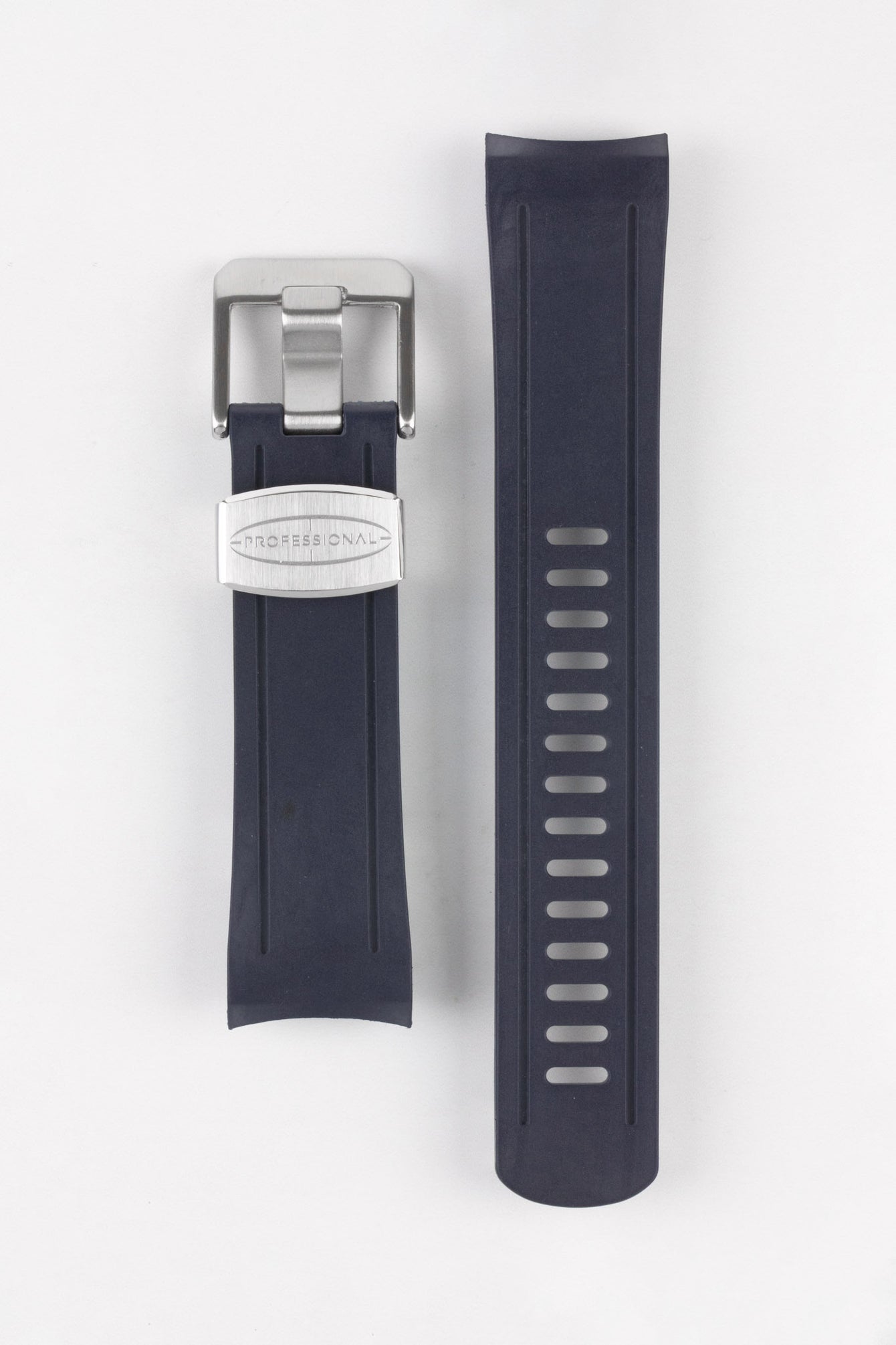 CRAFTER BLUE CB04 Rubber Watch Strap for Seiko Shogun Series – NAVY