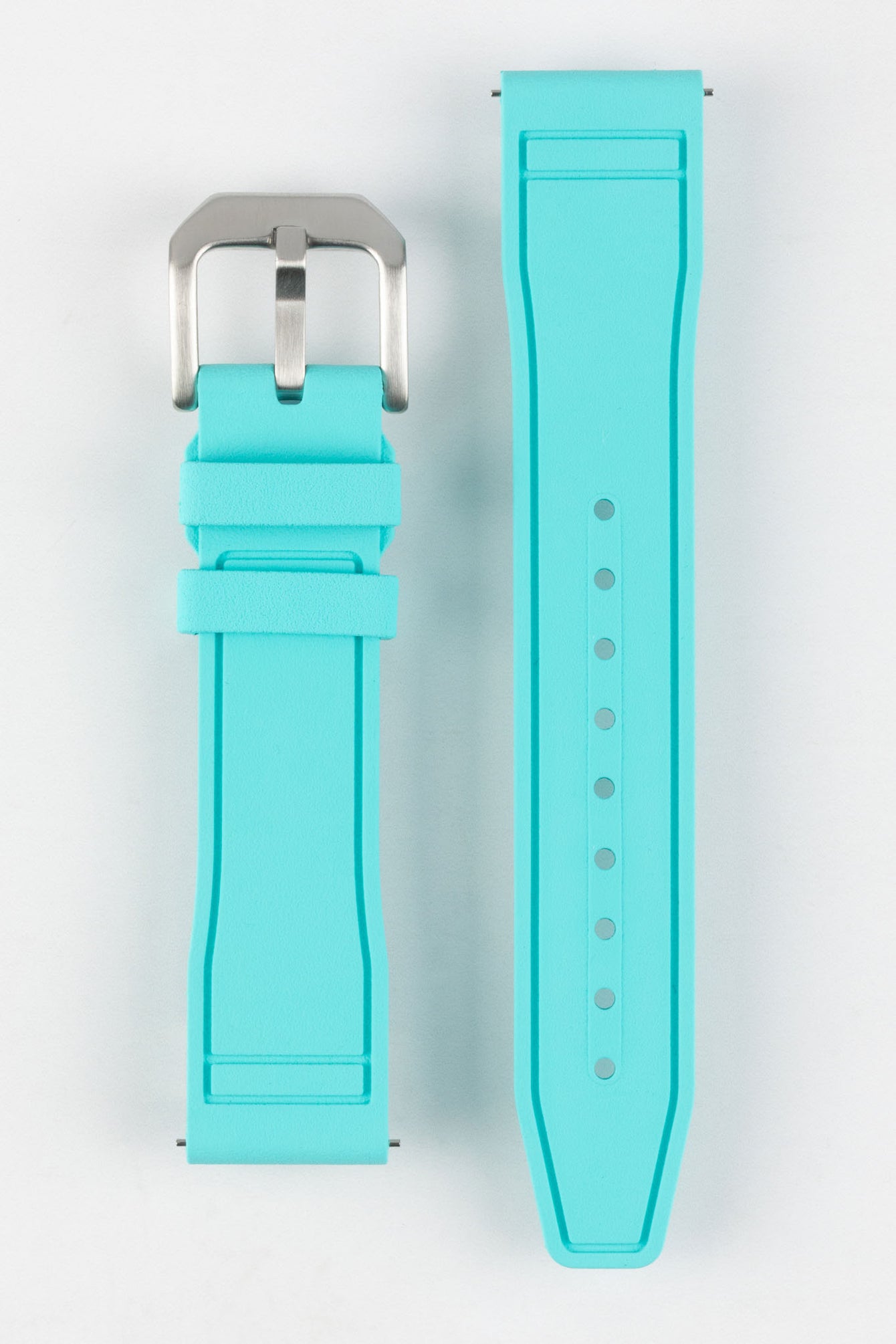 Turquoise Crafter Blue UX07 Watch Strap with Quick Release Spring Bars