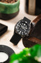 Di-Modell DESIGN Waterproof Sport Leather Watch Strap in BLACK