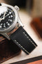 Di-Modell JUMBO Calf Leather Watch Strap in BLACK