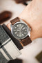 Di-Modell NATURAL Anti-Allergic Leather Watch Strap in GOLD BROWN