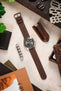 Di-Modell NATURAL Anti-Allergic Leather Watch Strap in GOLD BROWN