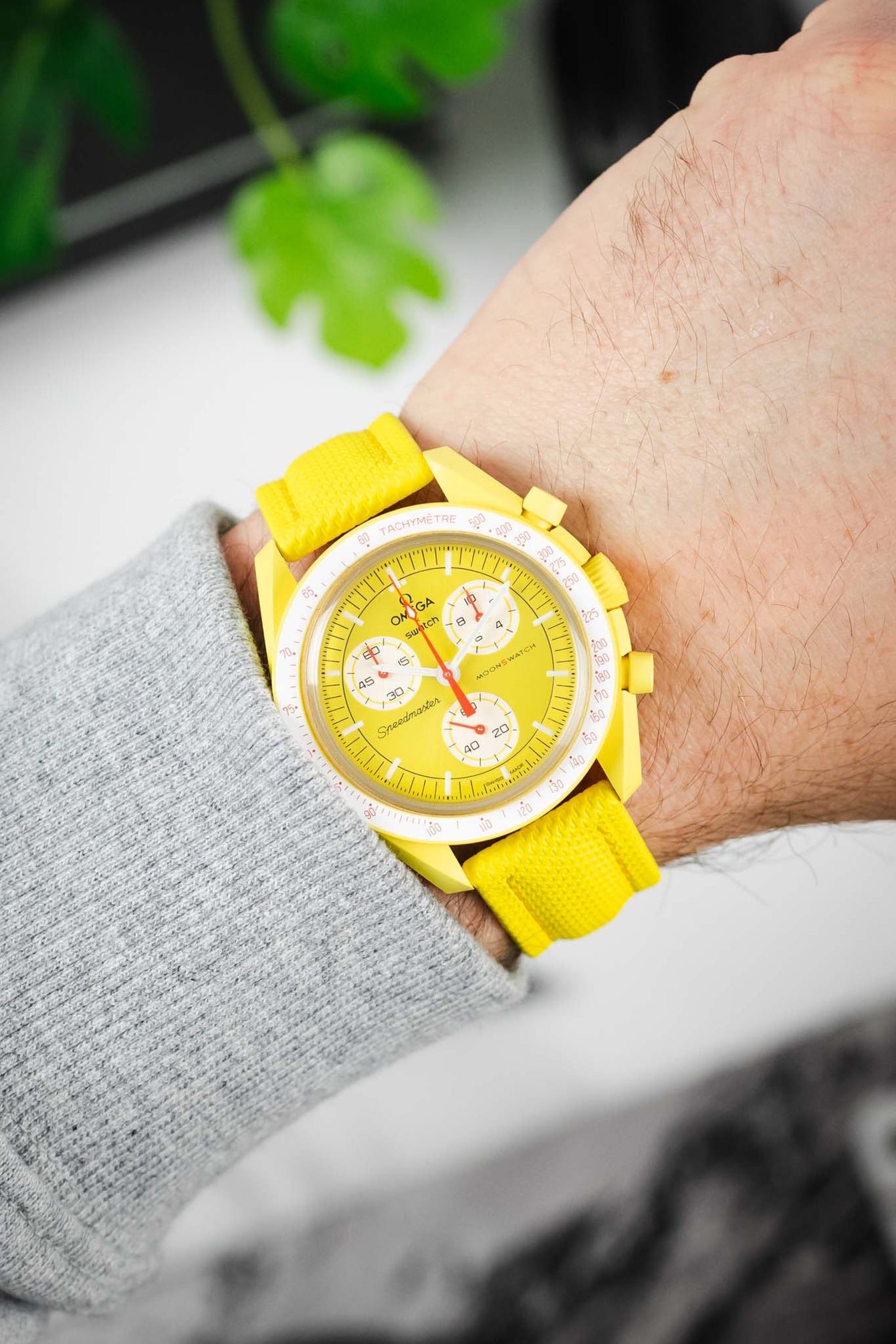 Di-Modell TRAVELLER PU Nylon Waterproof Watch Strap in YELLOW