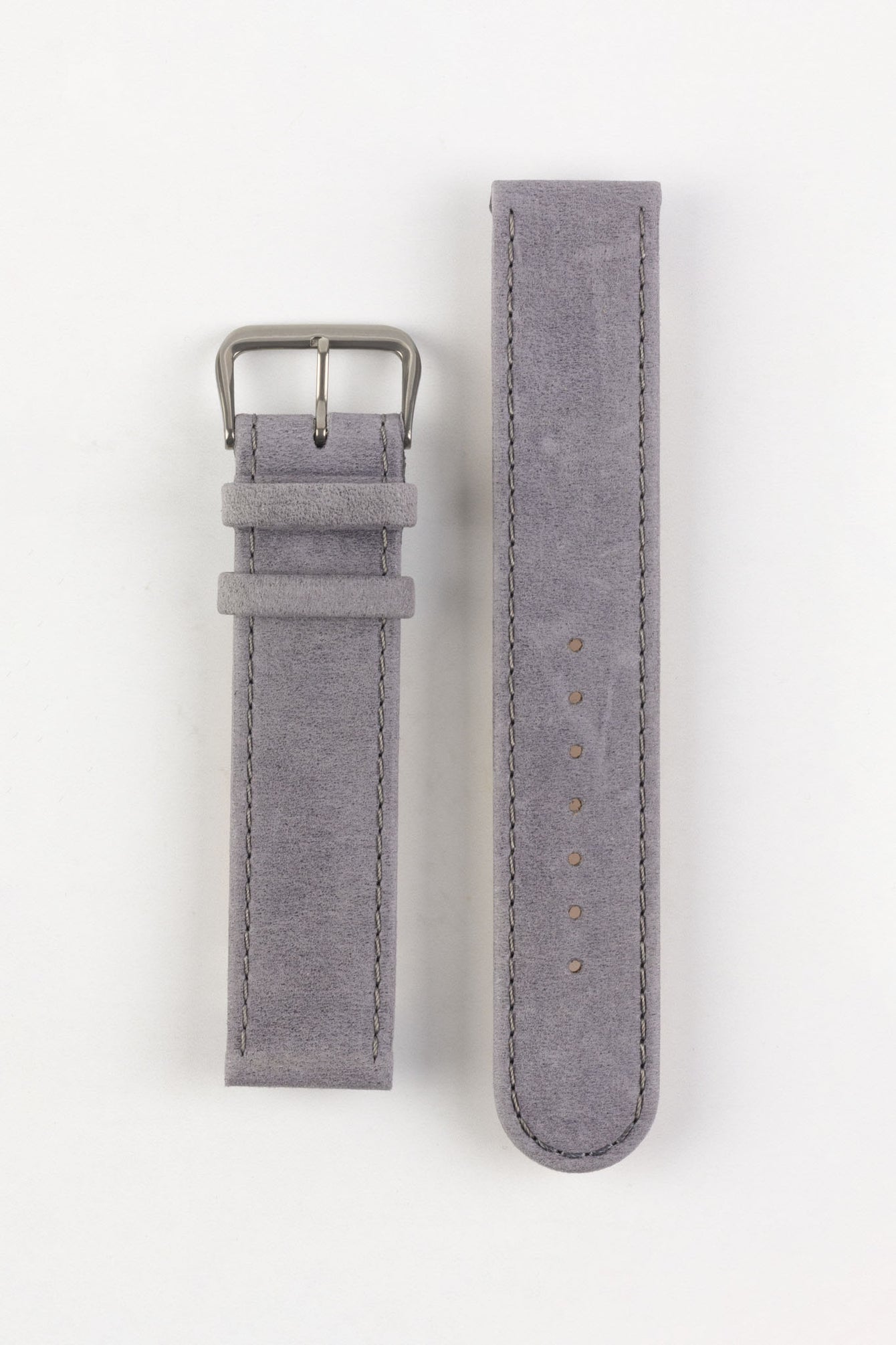 Di-Modell NATURAL Anti-Allergic Leather Watch Strap in GREY