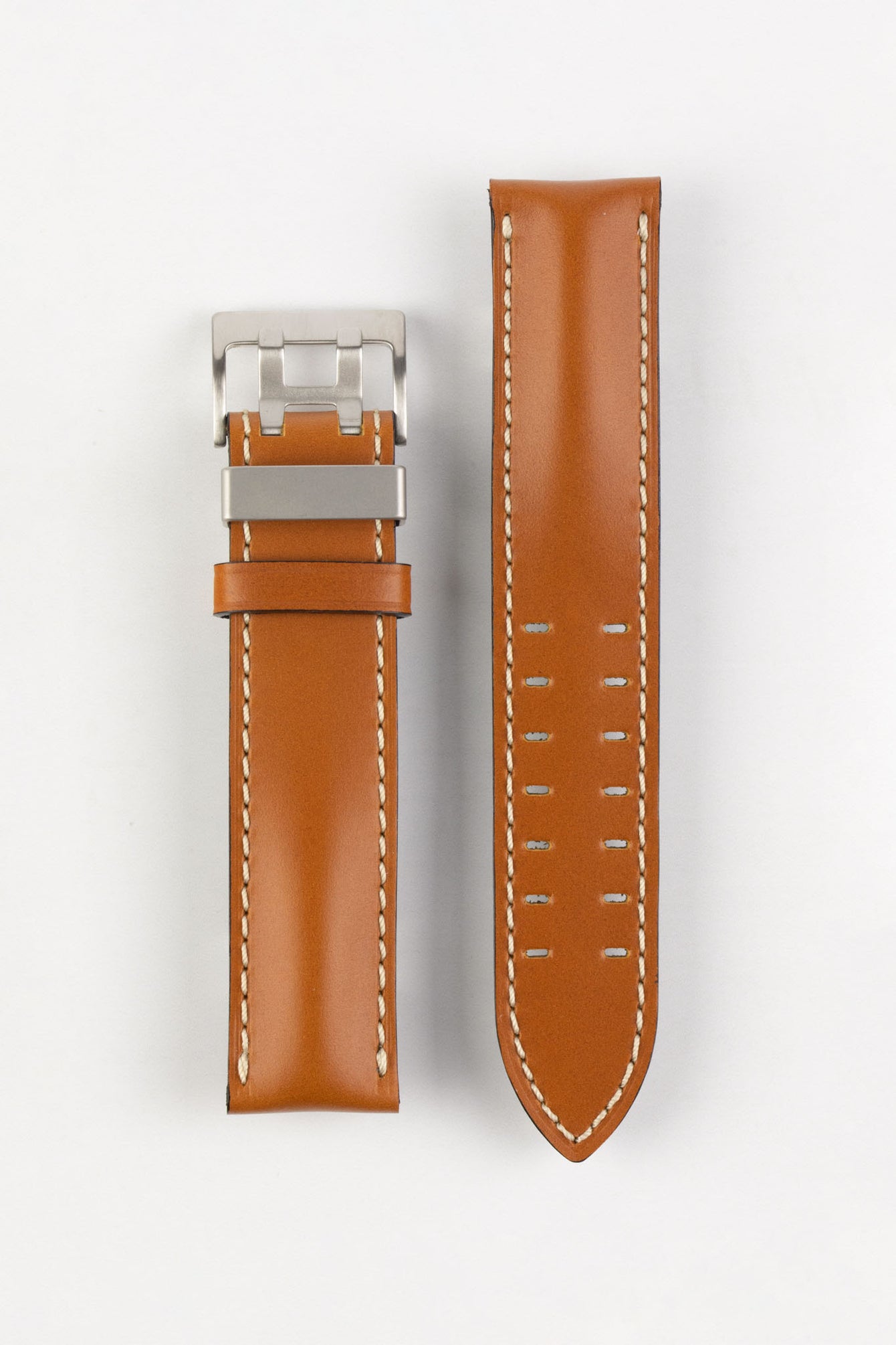 Di-Modell OFFROAD Calfskin Leather Watch Strap in GOLD BROWN