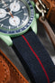 Erika's Originals TRIDENT MN™ Strap with RED Centerline - BRUSHED Hardware