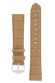 Hirsch EARL Genuine Alligator Watch Strap in BEIGE