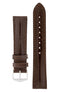 Alligator Watch Strap in Dark Brown