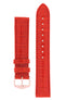 Hirsch EARL Genuine Alligator Watch Strap in RED