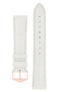 White leather watch strap