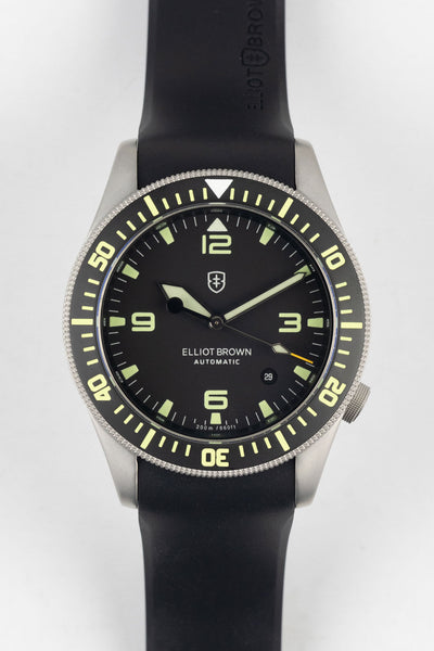 ELLIOT BROWN 101-A11-R01 Holton 43mm Stainless Steel Automatic Watch - Black Dial