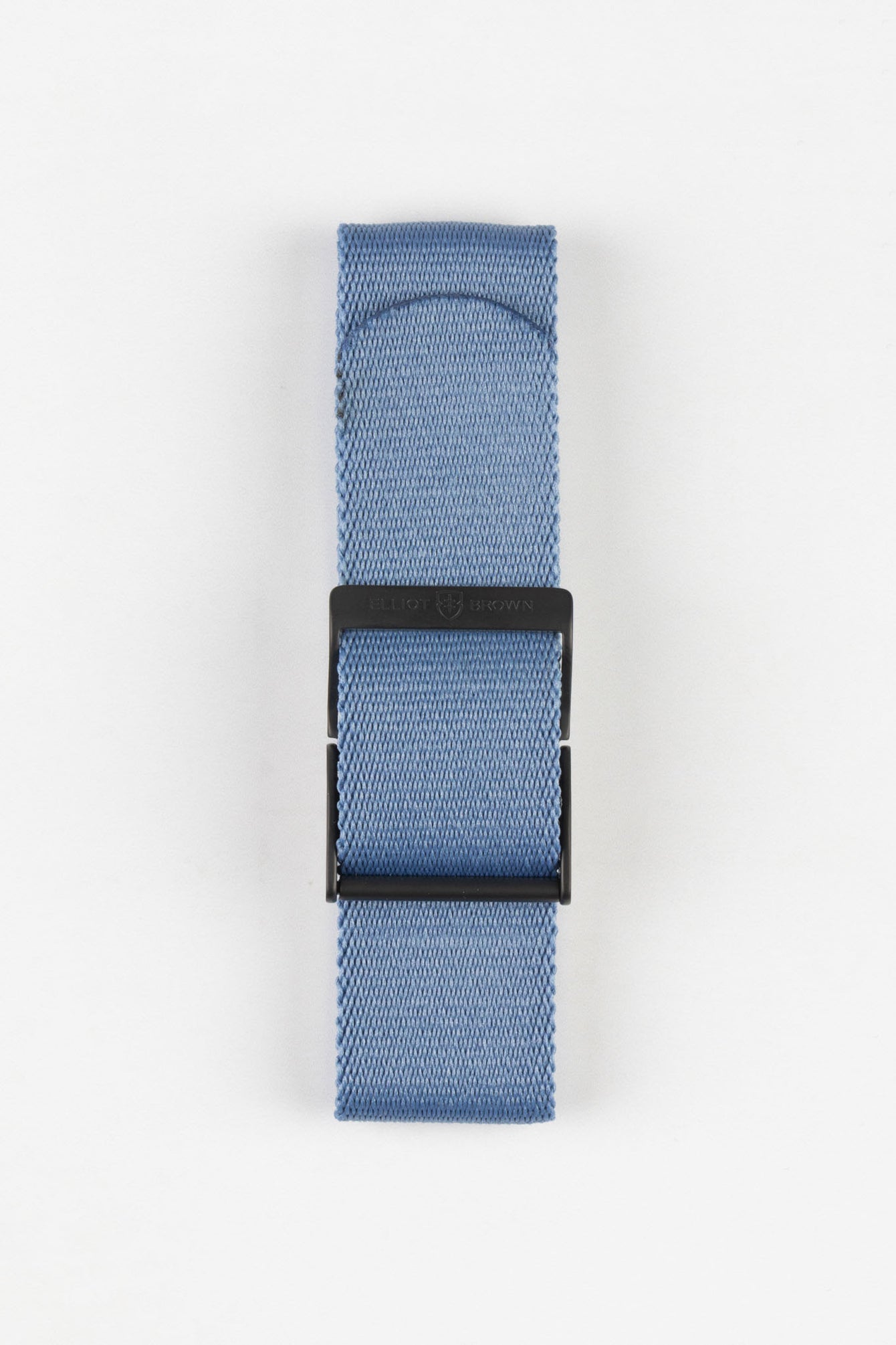 ELLIOT BROWN Webbing Watch Strap in DENIM BLUE with GUNMETAL PVD Buckle