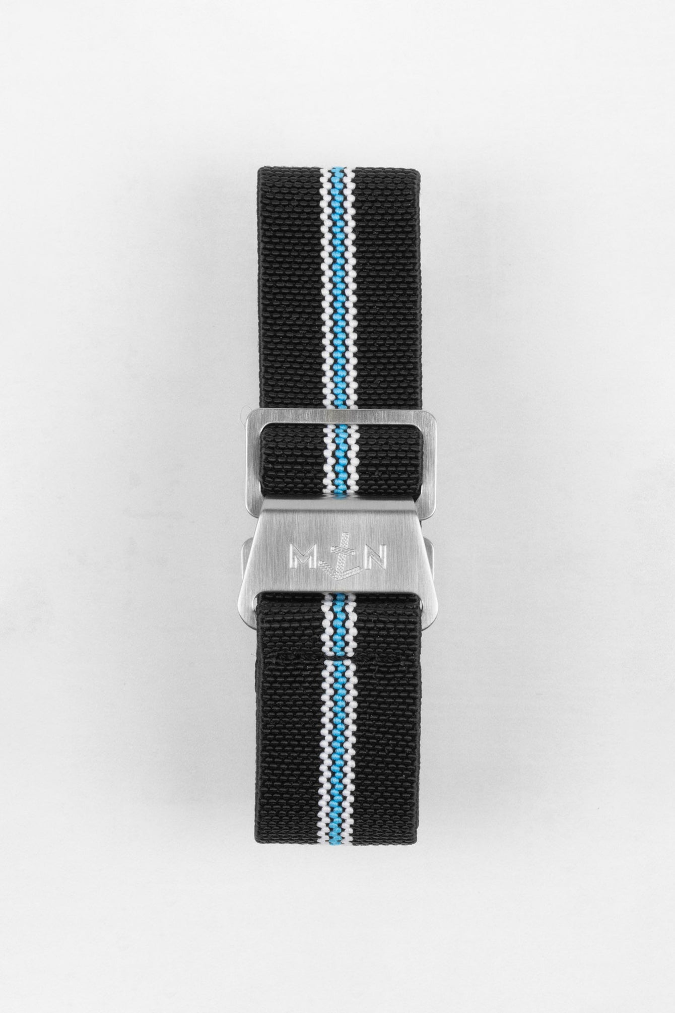 Erika's Originals CORSA MN™ Strap with TURQUOISE Centerline - BRUSHED Hardware