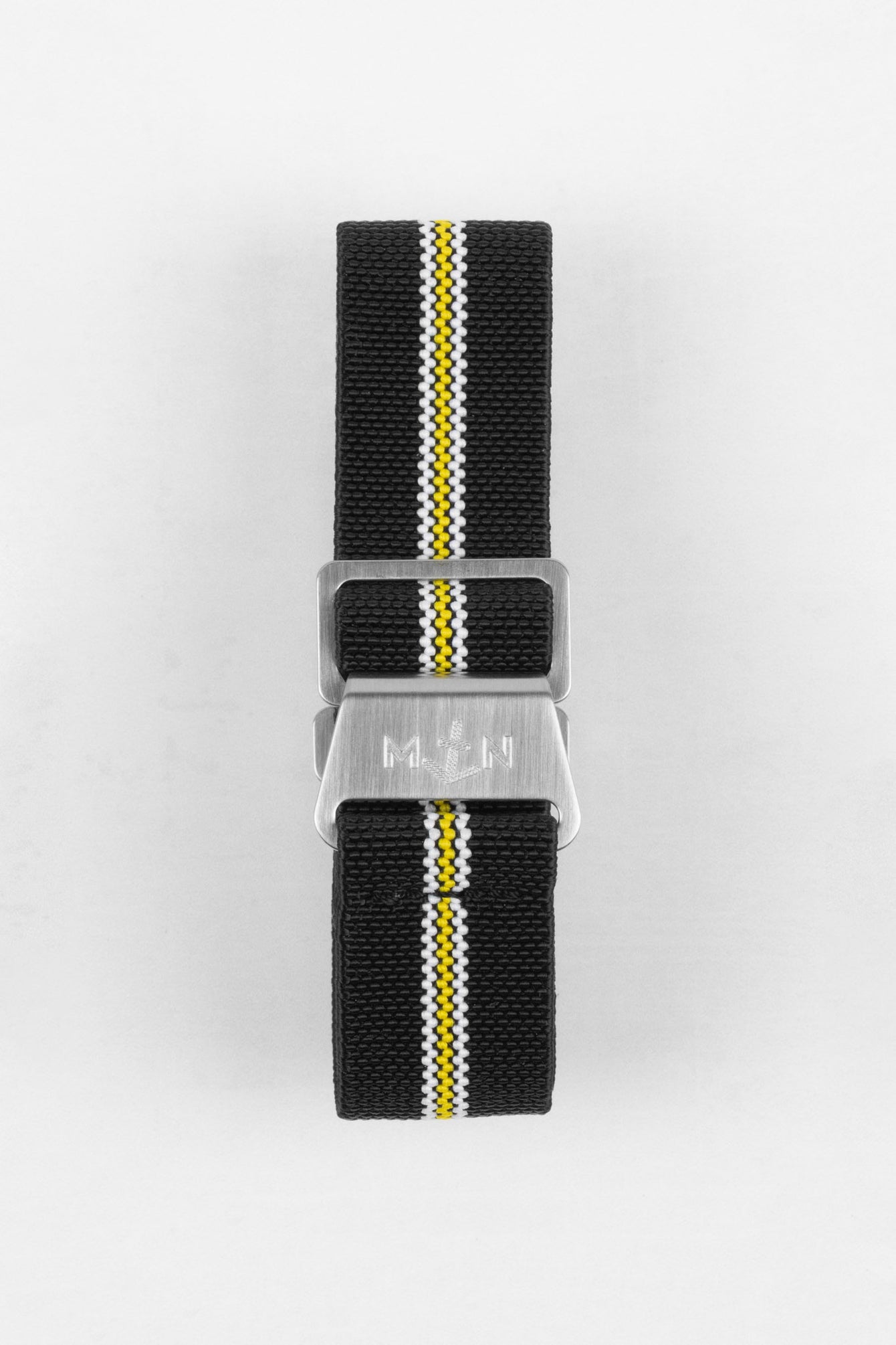 Erika's Originals CORSA MN™ Strap with YELLOW Centerline - BRUSHED Hardware