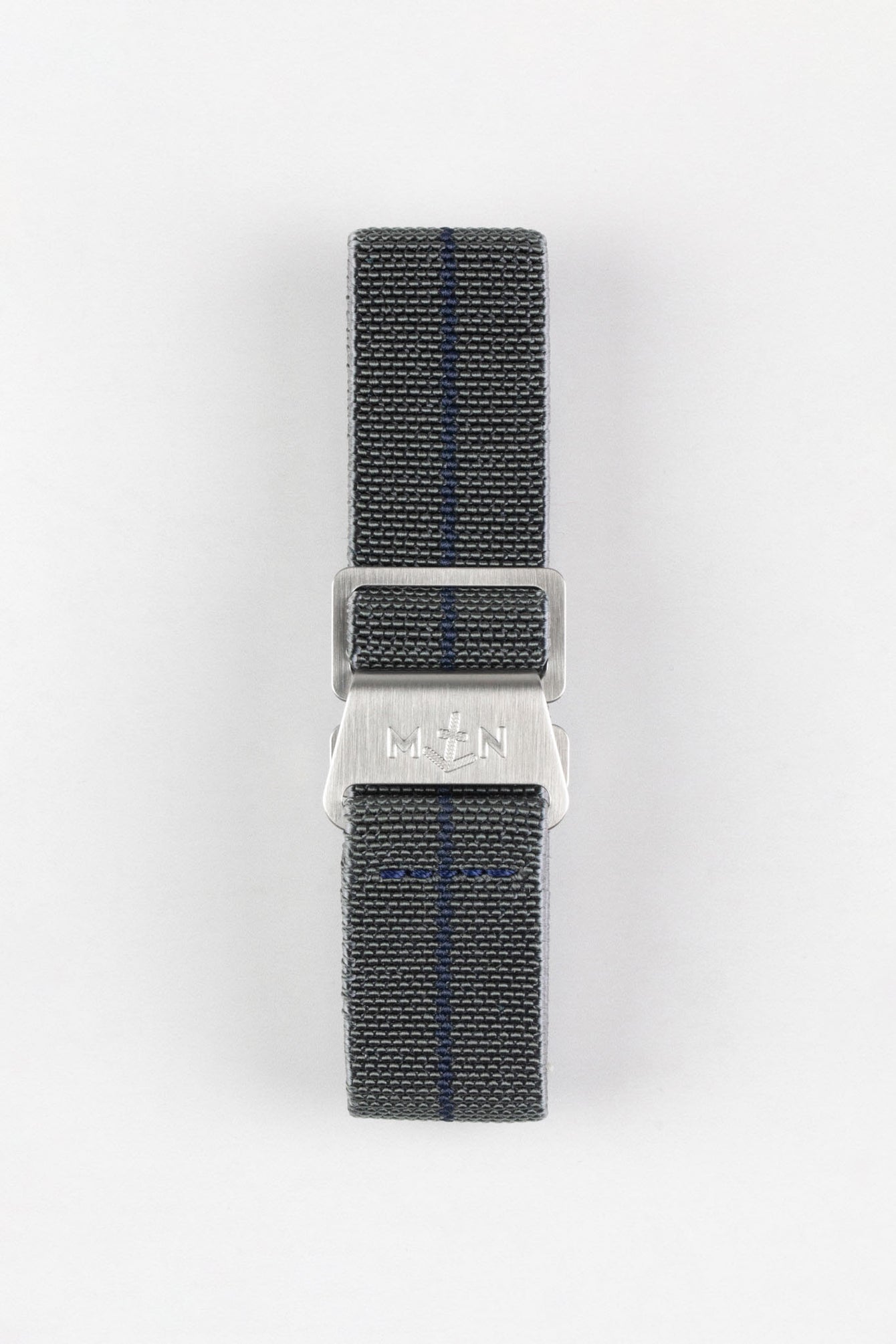 Erika's Originals MIRAGE MN™ Strap with NAVY BLUE Centerline - BRUSHED Hardware