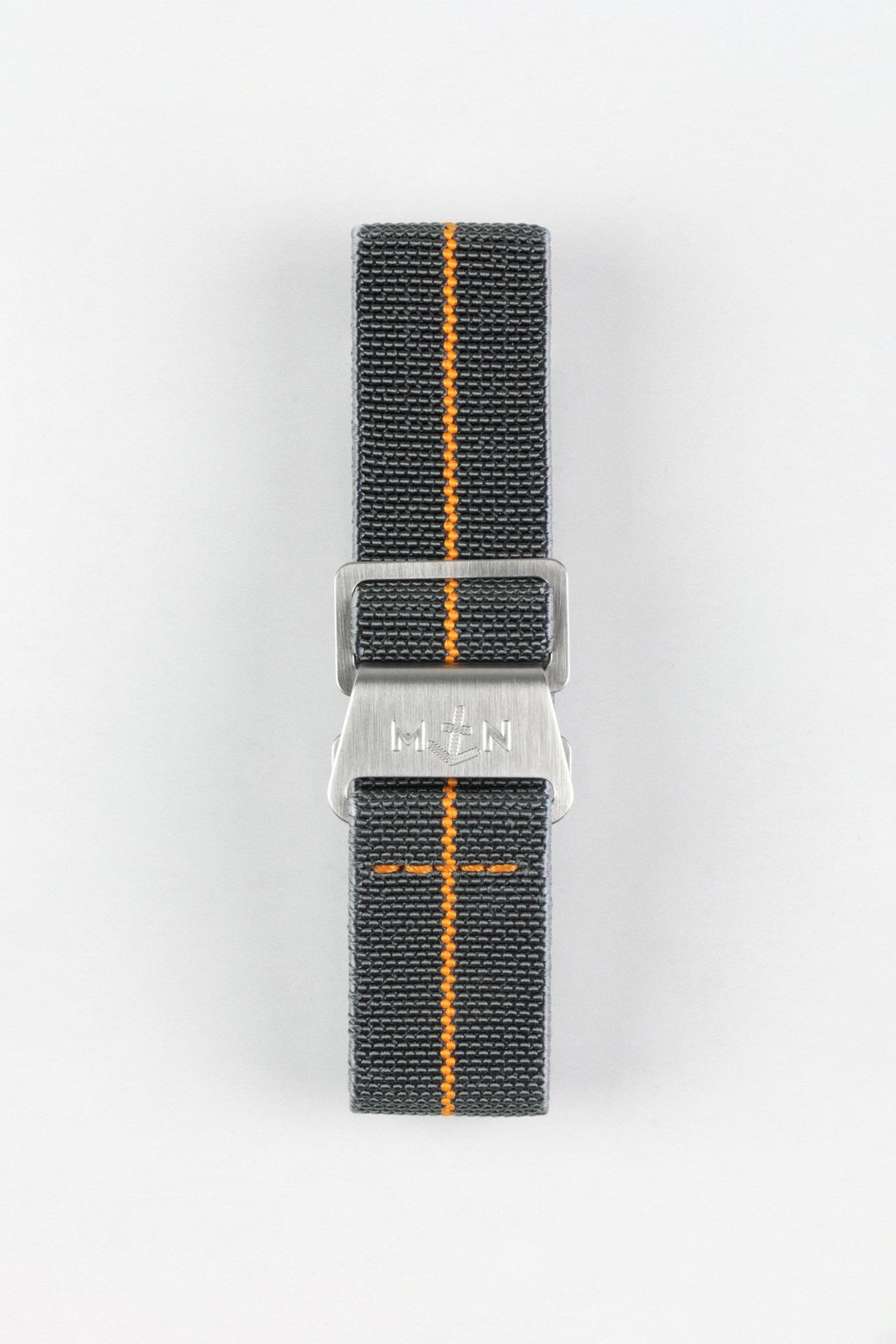 Erika's Originals MIRAGE MN™ Strap with ORANGE Centerline - BRUSHED Hardware