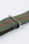 Erika's Originals ORIGINAL MN™ Strap with RED Centerline - BRUSHED Hardware