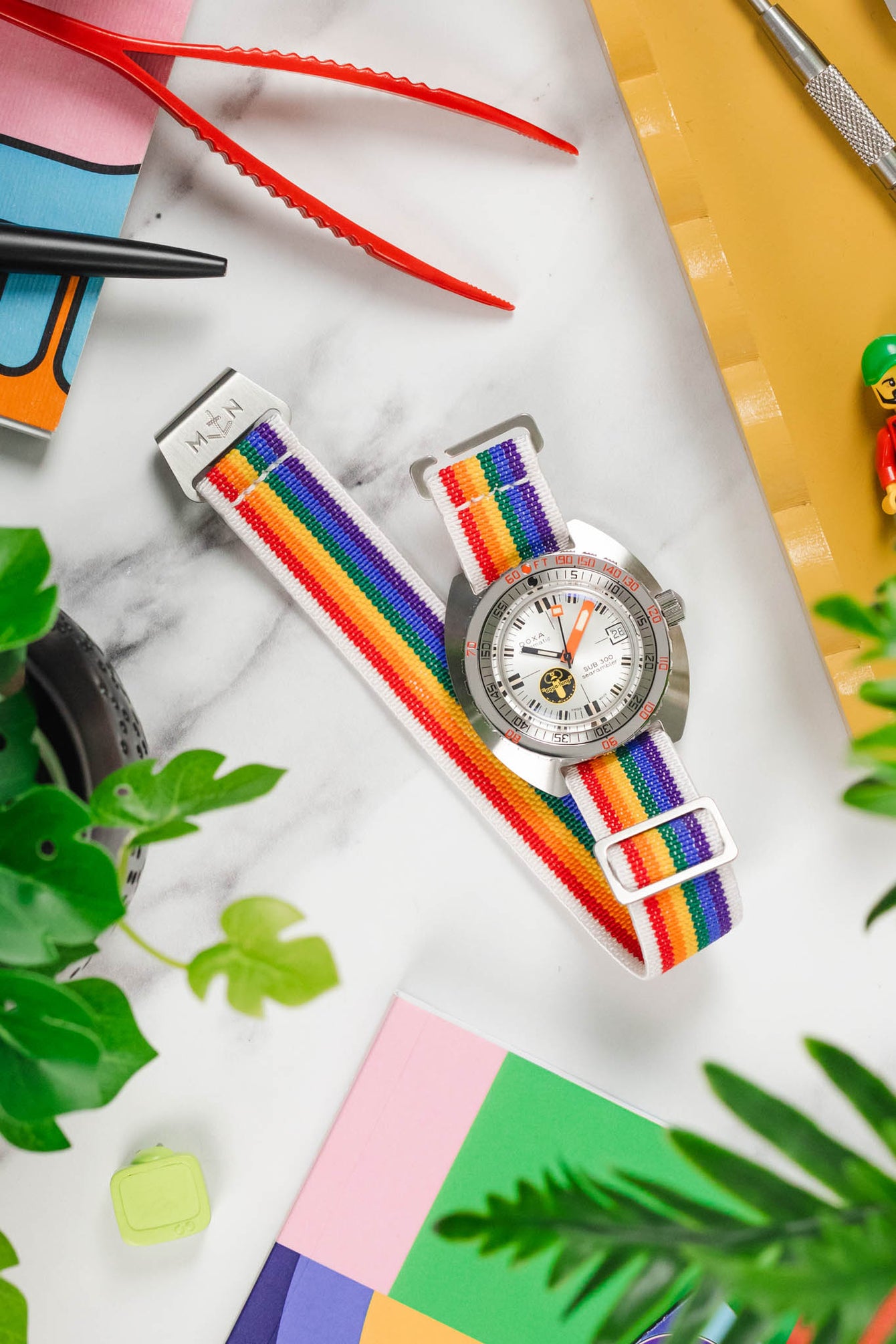 Erika's Originals RAINBOW MN™ Strap - BRUSHED Hardware