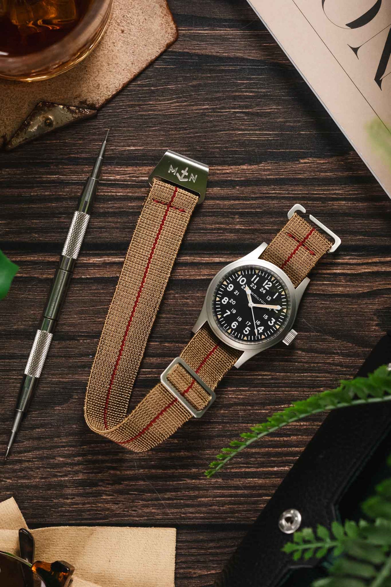 Erika's Originals SAHARA MN™ Watch Strap | Red Centerline