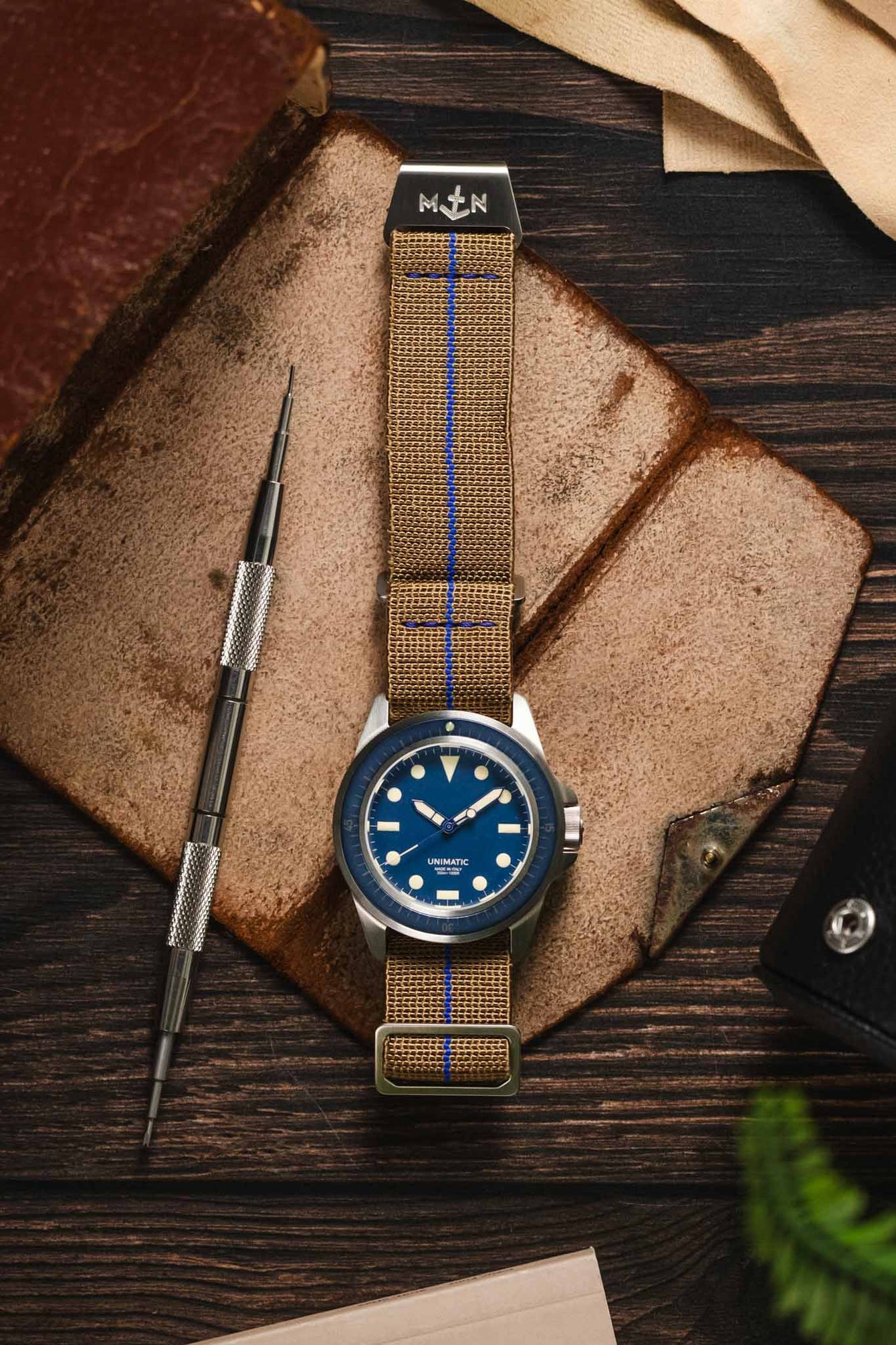 Erika's Originals SAHARA MN™ Watch Strap | Royal Blue Centerline