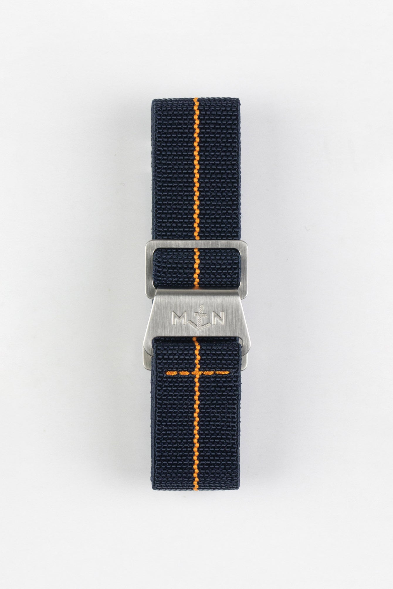 Erika's Originals TRIDENT MN™ Strap with ORANGE Centerline - BRUSHED Hardware