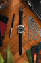 black and orange watch strap (workbench)