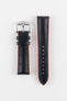 Hirsch ANDY Alligator Embossed Performance Black and Salmon Watch Strap