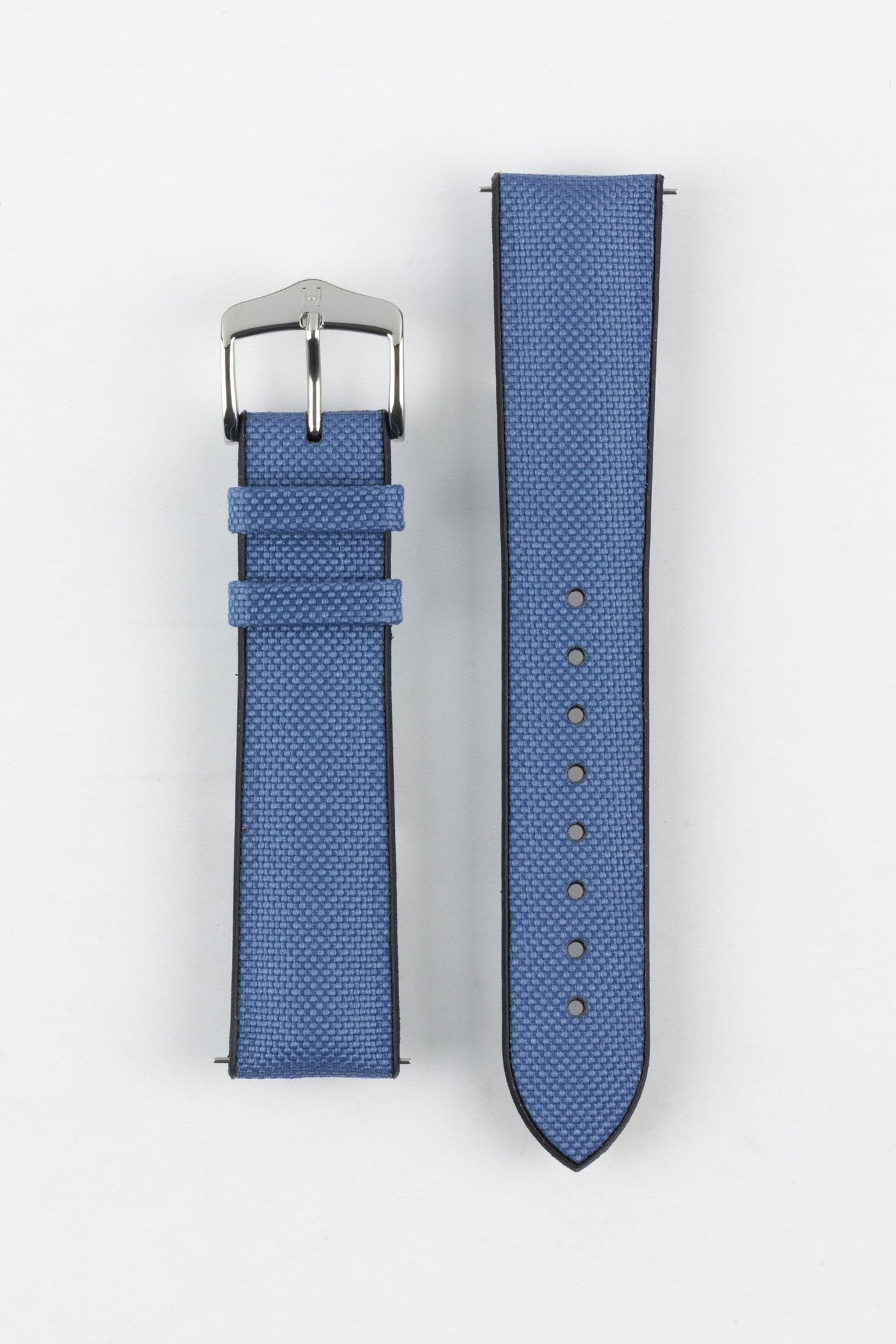 Hirsch ARNE Animal-Free Sailcloth Effect Performance Watch Strap - BLUE