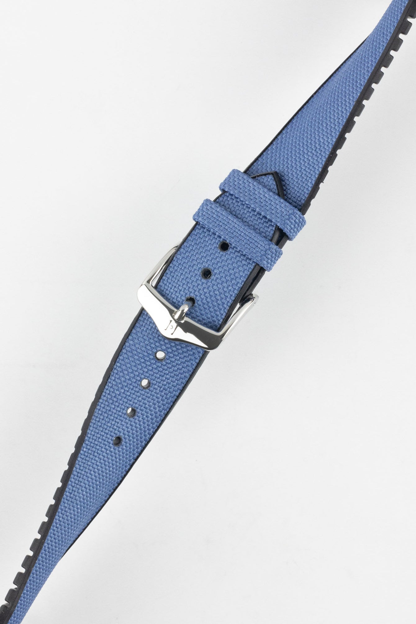 Hirsch ARNE Animal-Free Sailcloth Effect Performance Watch Strap - BLUE