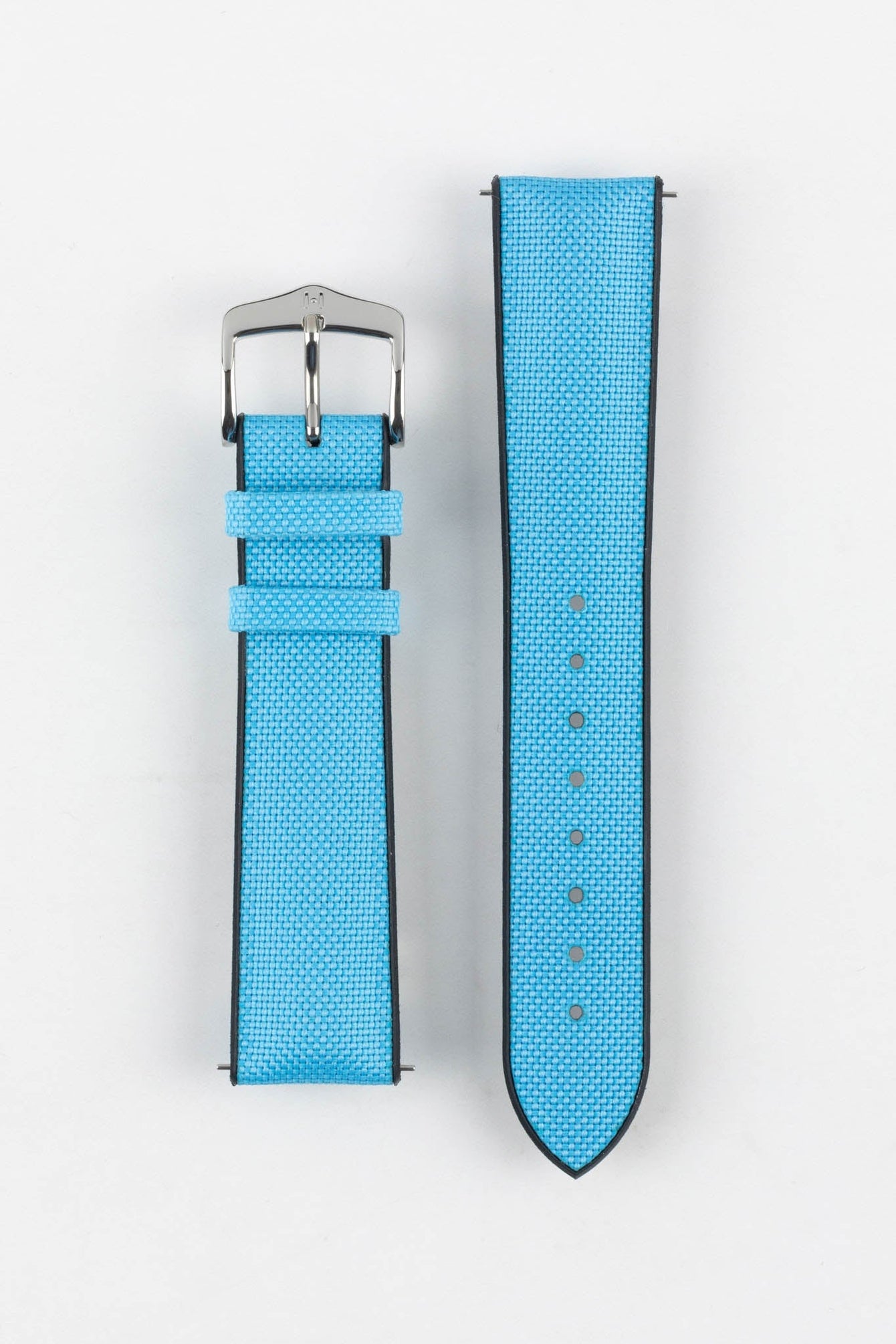 Hirsch ARNE Animal-Free Sailcloth Effect Performance Watch Strap - TURQUOISE