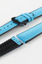 Hirsch ARNE Animal-Free Sailcloth Effect Performance Watch Strap - TURQUOISE