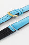 Hirsch ARNE Animal-Free Sailcloth Effect Performance Watch Strap - TURQUOISE