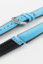 Hirsch ARNE Animal-Free Sailcloth Effect Performance Watch Strap - TURQUOISE