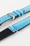 Hirsch ARNE Animal-Free Sailcloth Effect Performance Watch Strap - TURQUOISE