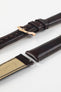 Hirsch ASCOT English Leather Watch Strap in BROWN