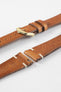 brown vintage leather watch strap