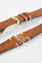 brown vintage leather watch strap